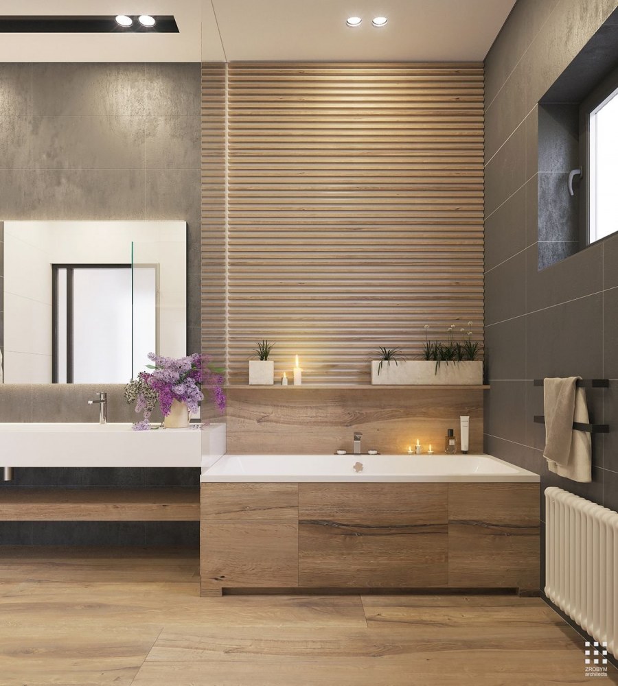 Ванная в стиле Контемпорари