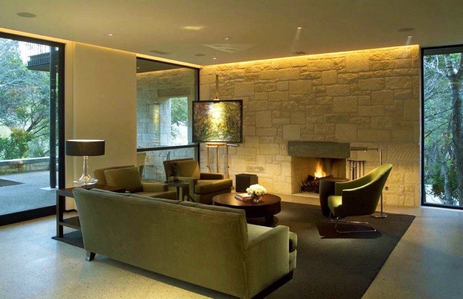 Светодиодная подсветка в гостиной