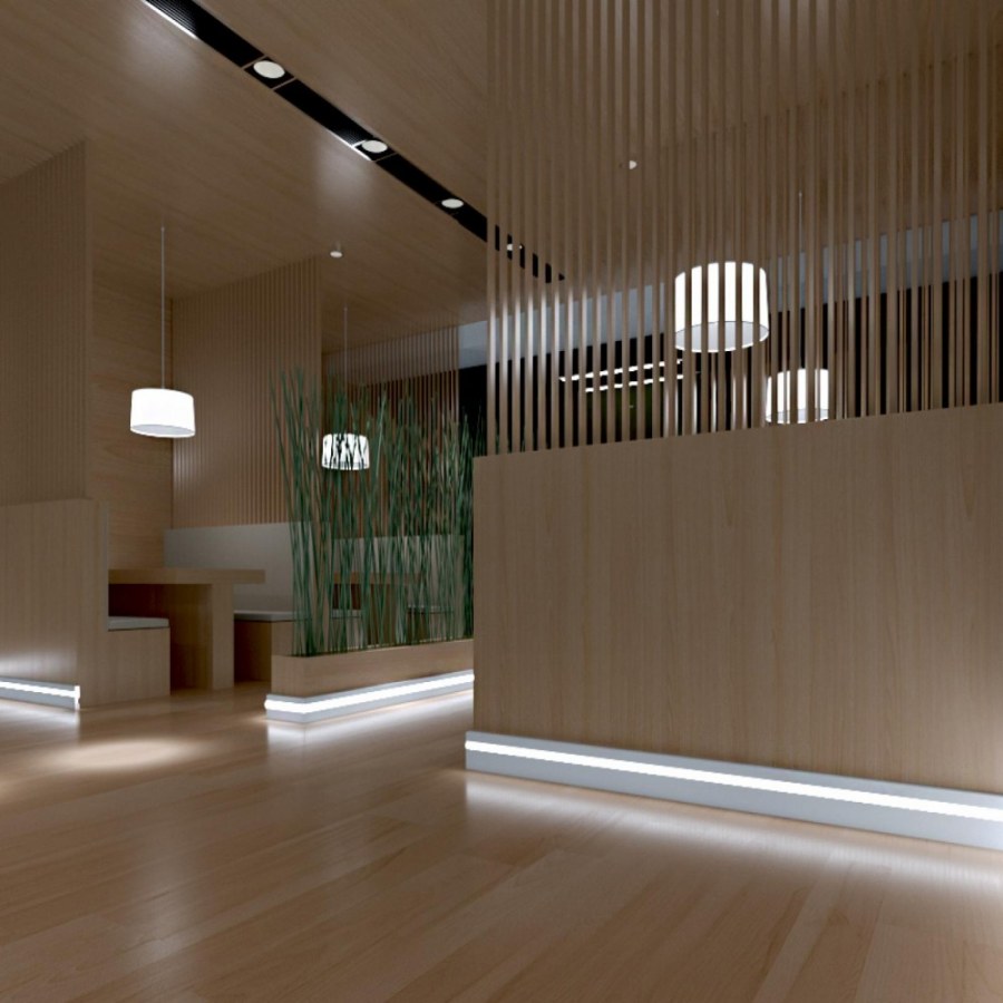 Плинтус напольный PN 021led