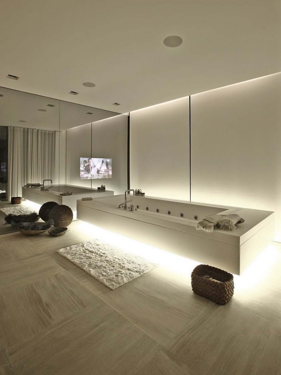 Потолок в кухне-гостиной