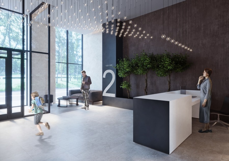 Интерьер офиса застройщика