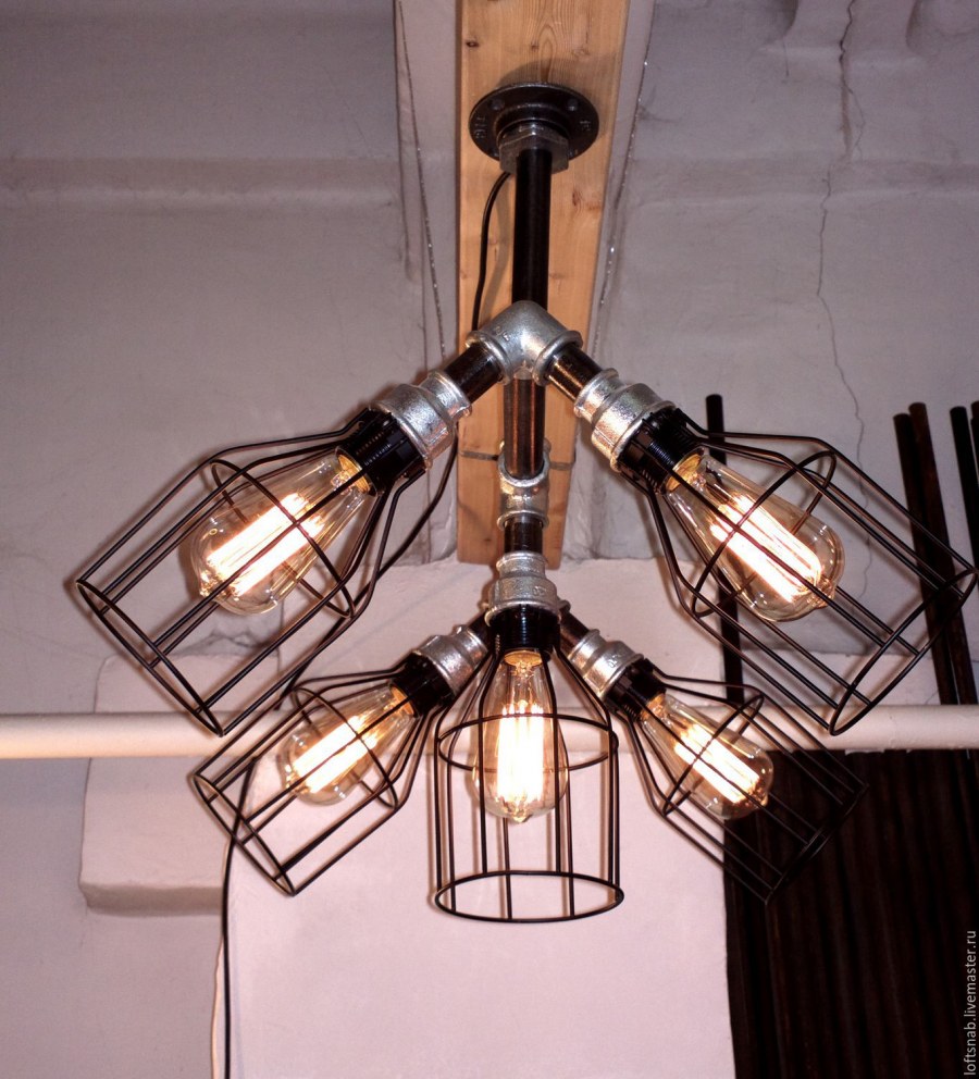 Светильник в стиле стимпанк+ лофт