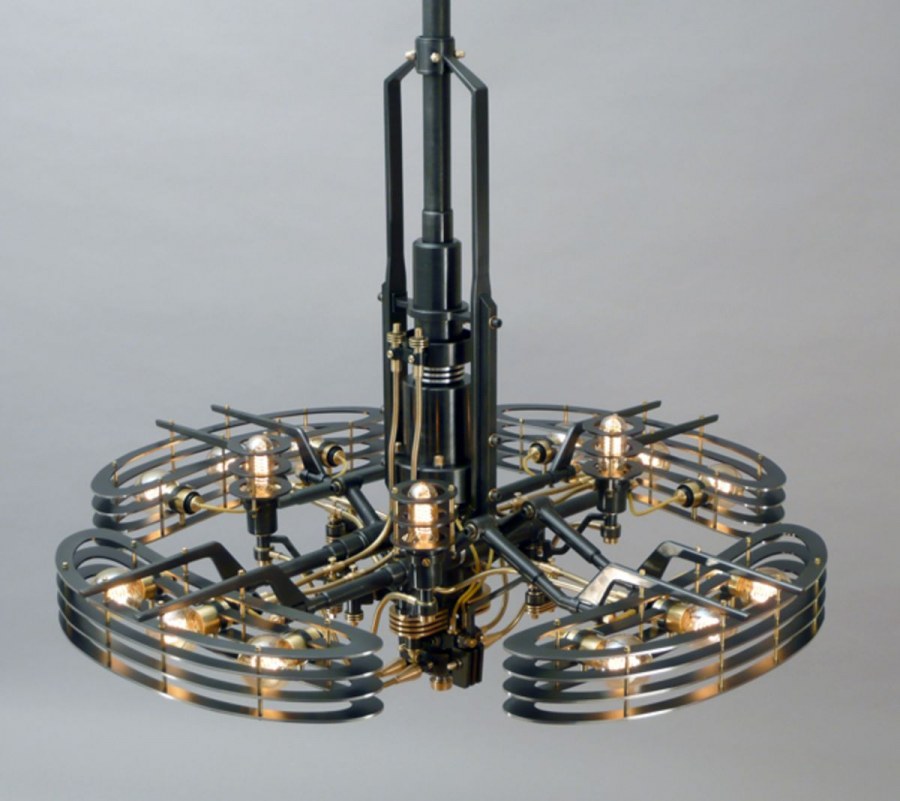 Люстра в стиле киберпанк
