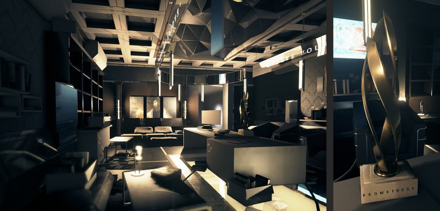 Deus ex: Human Revolution дизайн клуб