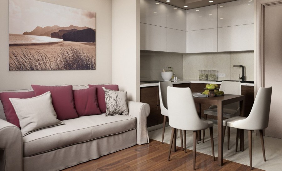 Кухня гостинная 20кв пик