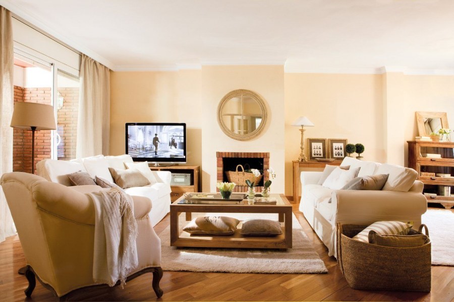 Интерьер в желто зеленых тонах