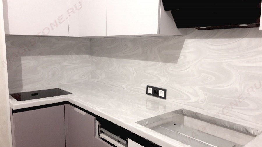 Столешница Слотекс 8054/r White Onyx