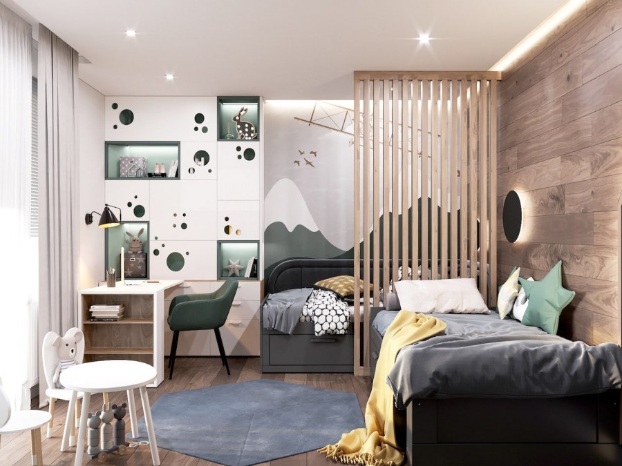 Детская мебель для двоих разнополых детей