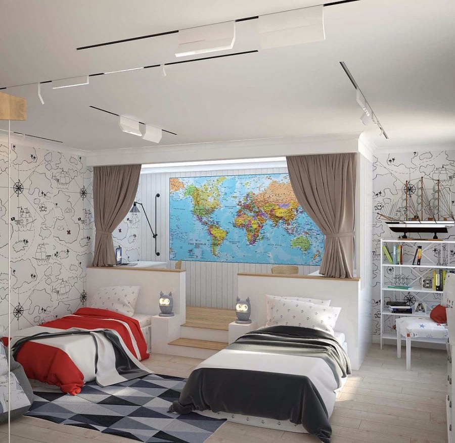 Стильная комната для мальчика 10 лет