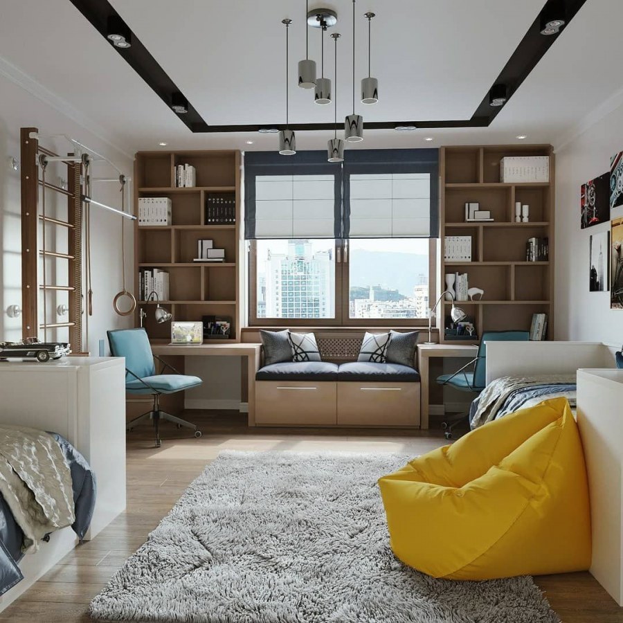 Зонирование комнаты подростка