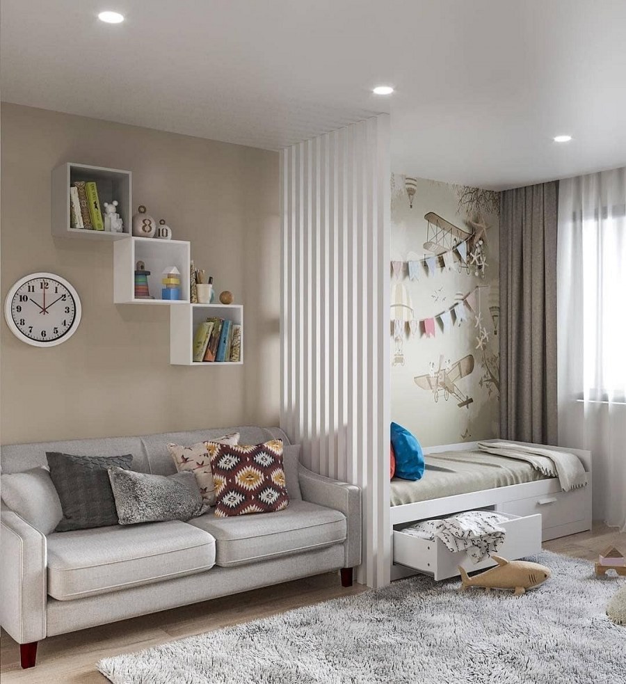 Зонирование подростковой комнаты для мальчика