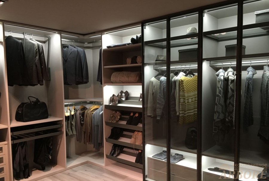Гардеробные в современном стиле