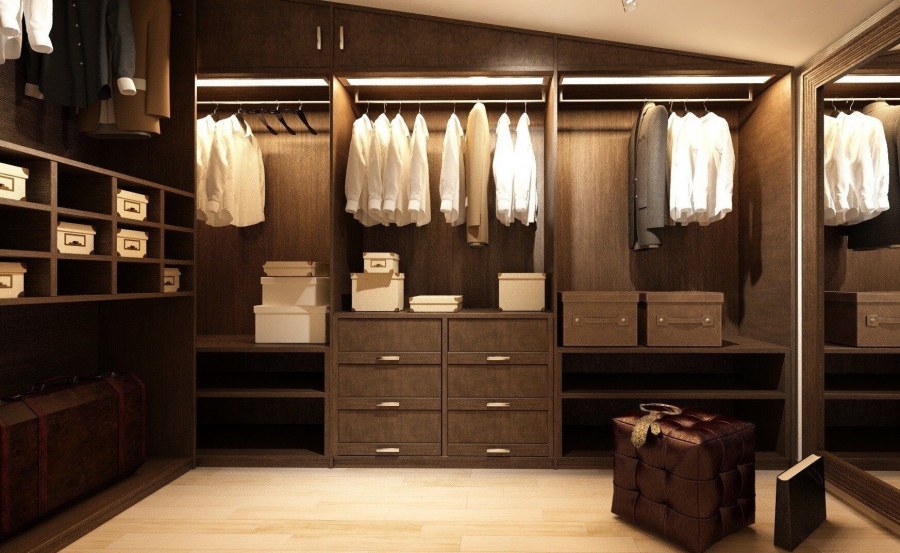 Стильные гардеробные комнаты