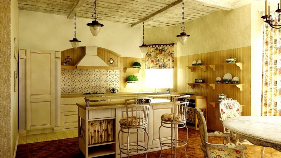 Кухня в стиле Прованс белая