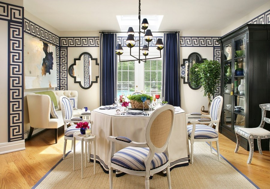 Меандр орнамент в интерьере