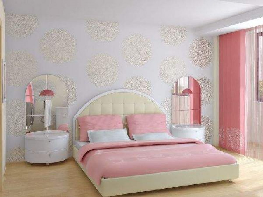 Стильные обои для маленькой спальни