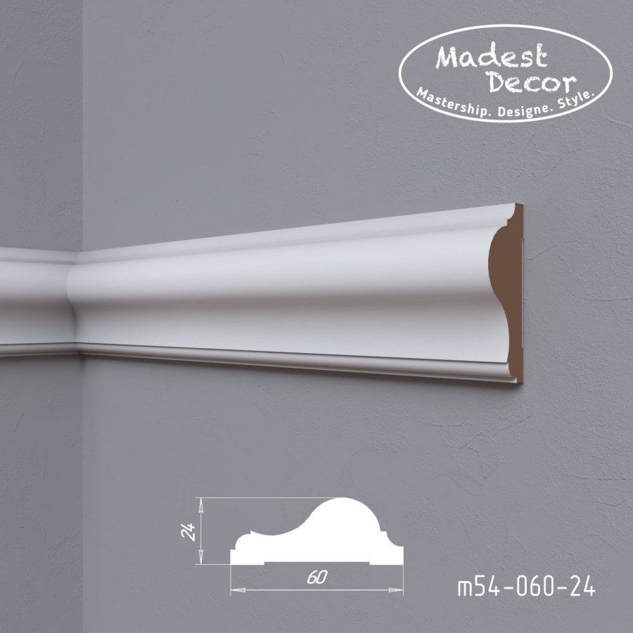 Молдинг МДФ гладкий 80 мм