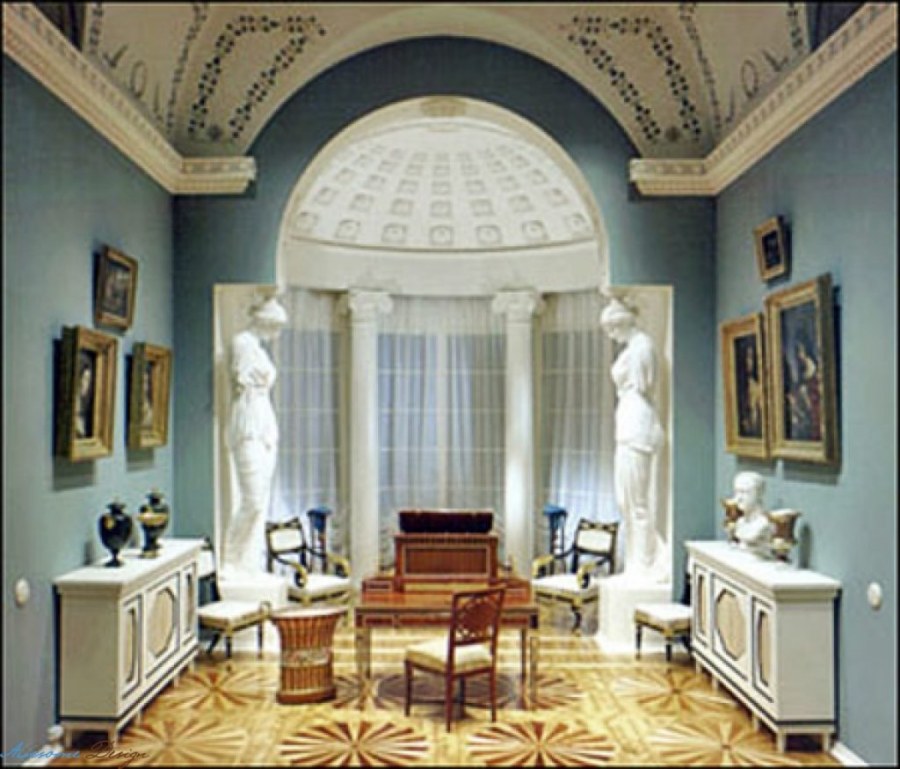 Интерьеры неоклассицизма 18 века во Франции