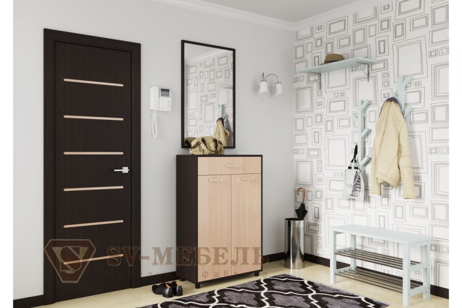 Обувница SV-мебель №4 венге дуб сонома