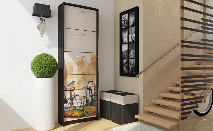 Обувница 2с (венге/белфорд)