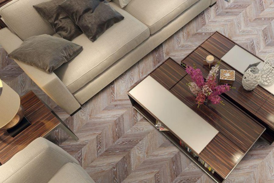 Пробковый пол Corkstyle Chevron Brown
