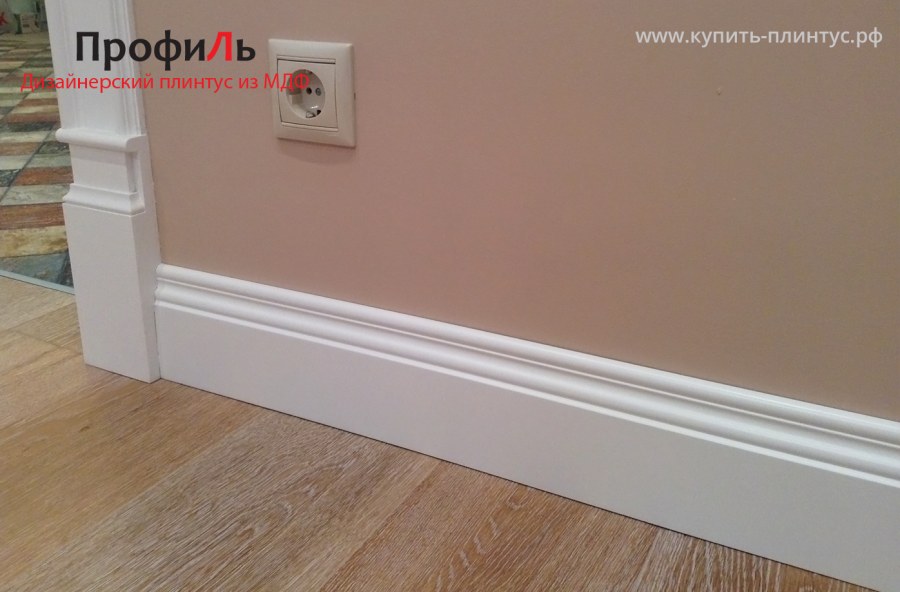 Плинтус дюрополимер dd31 под 45 к наличнику