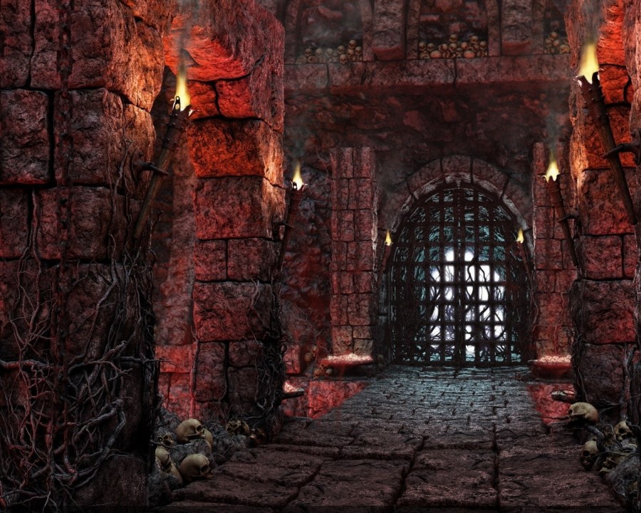Страшный замок внутри