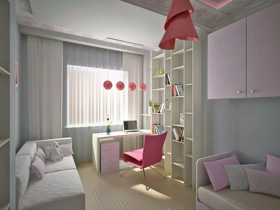 Прямоугольная детская для девочки