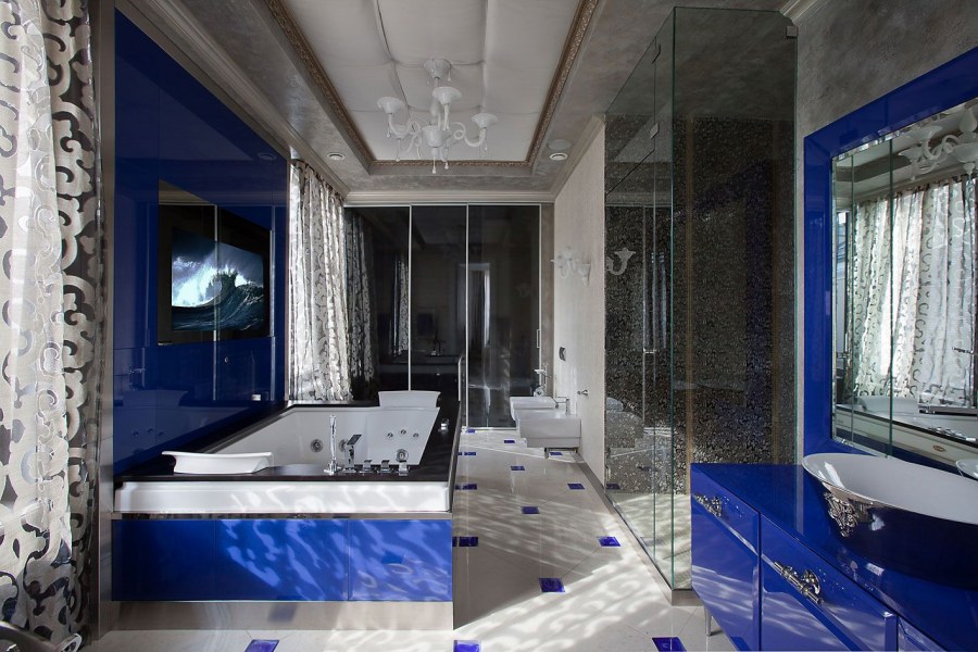Роскошная синяя ванная