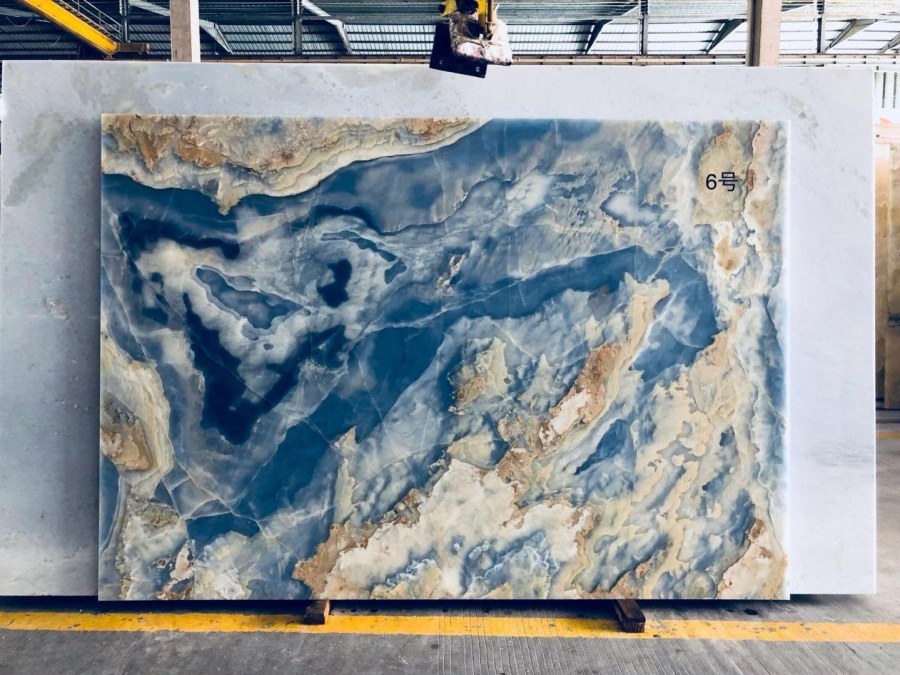 Оникс голубой Blue слэб