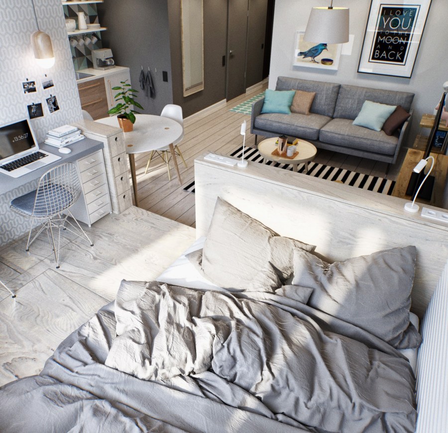 Интерьер маленькой квартиры