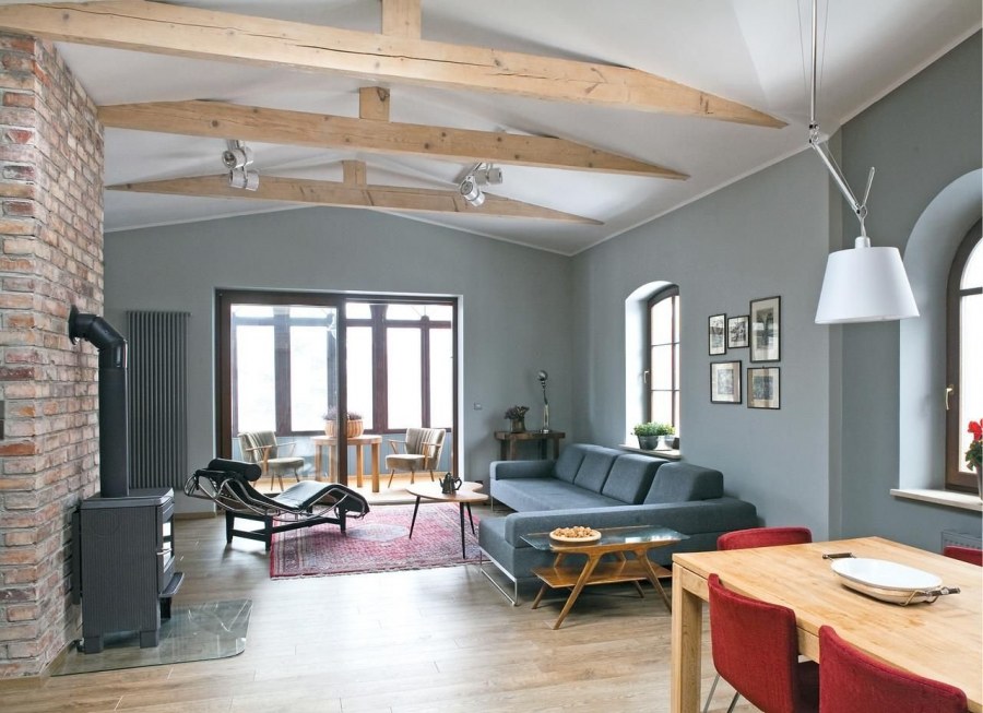 Сочетание серых оттенков в интерьере стиль лофт