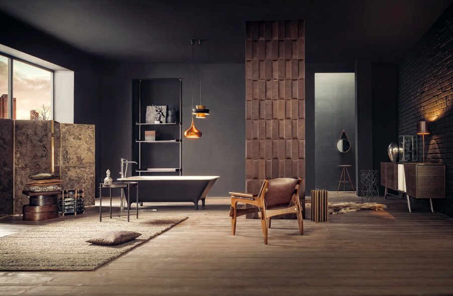 Бронзовый цвет в интерьере