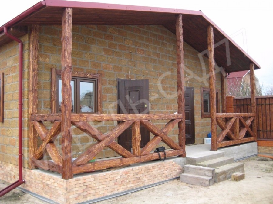 Ограждения беседок из состаренного дерева