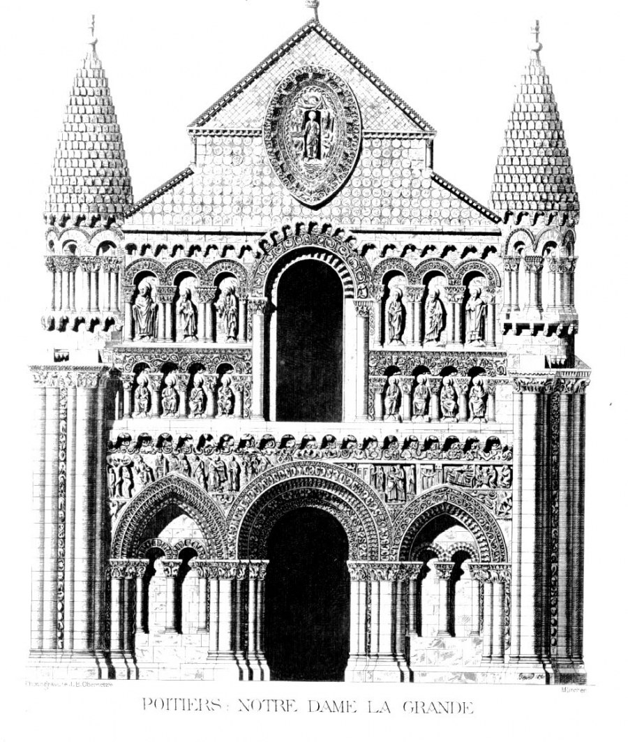 Собор Норт дам ля Гранд в Пуатье