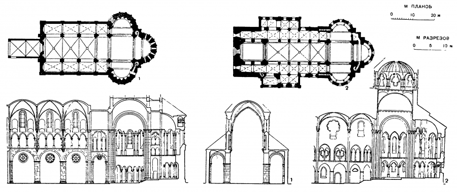 Архитектура собора романский стиль план
