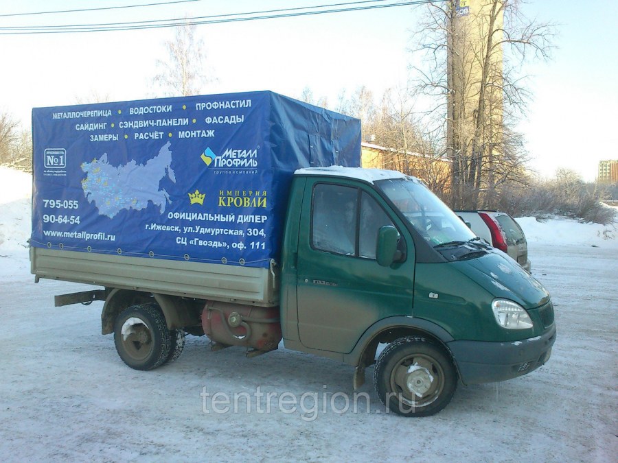 Тент рекламный Газель 3302