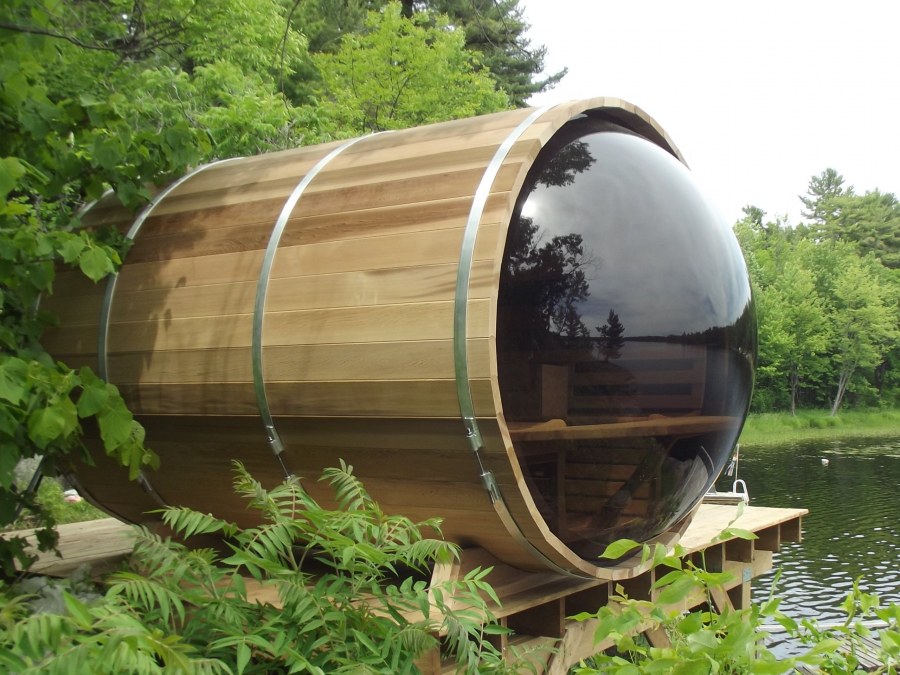 Баня бочка панорама