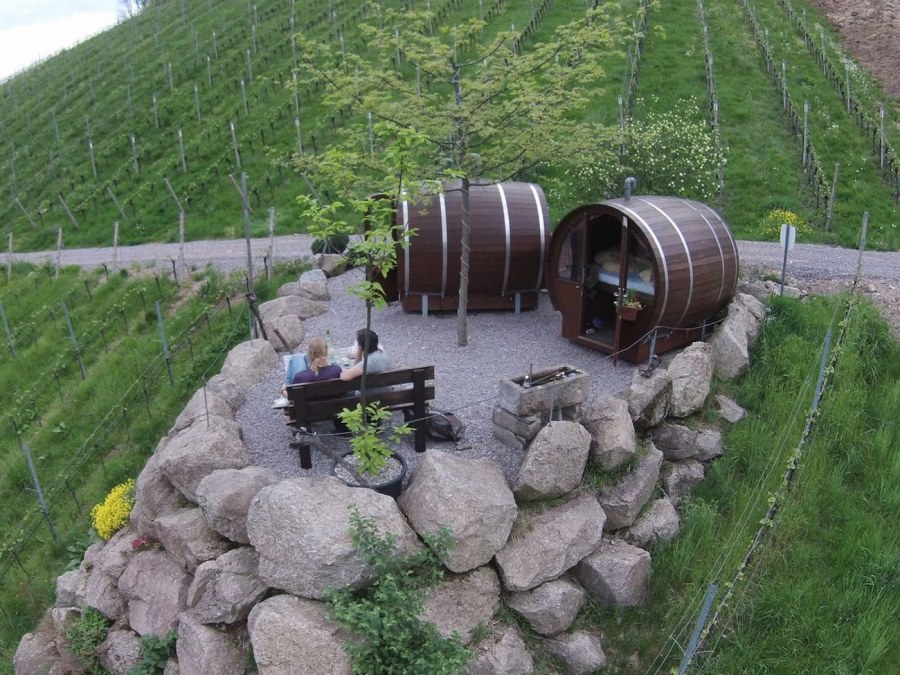 Кровать в бочке