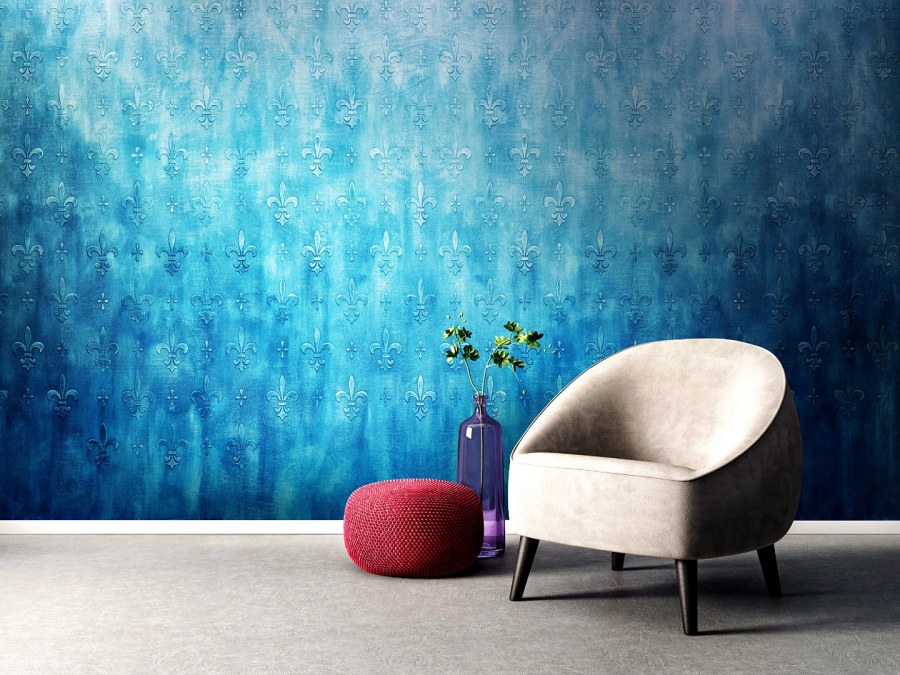 Прихожая в голубых тонах