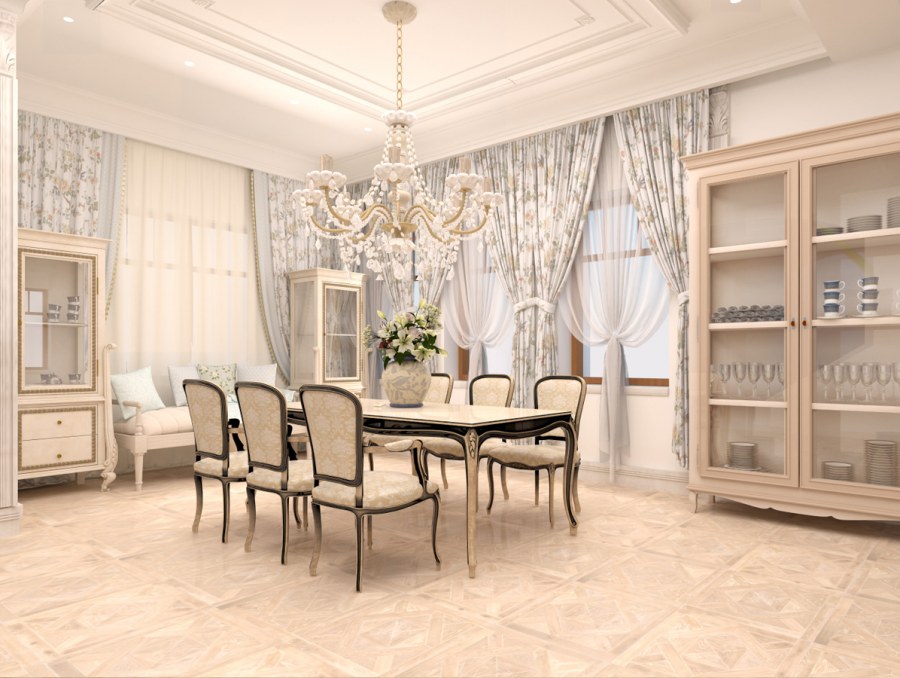 Паркет в классическом интерьере