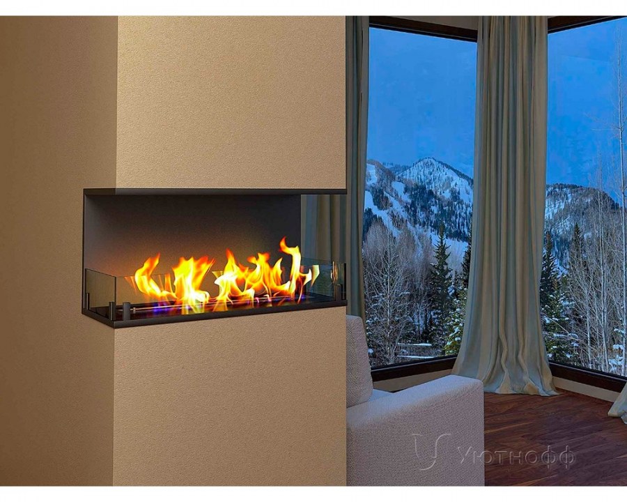 Очаг Zefire встраиваемый торцевой очаг Standart 1200
