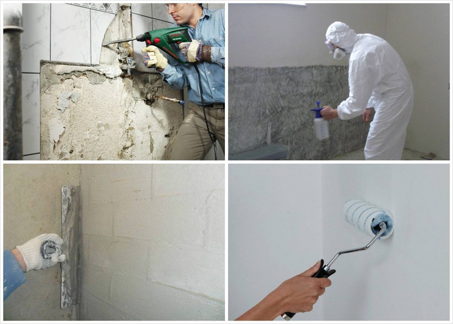 Подготовка под обои