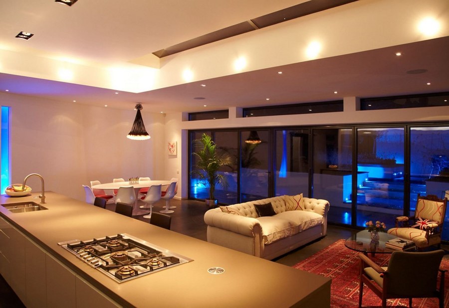 Комбинированное освещение в интерьере