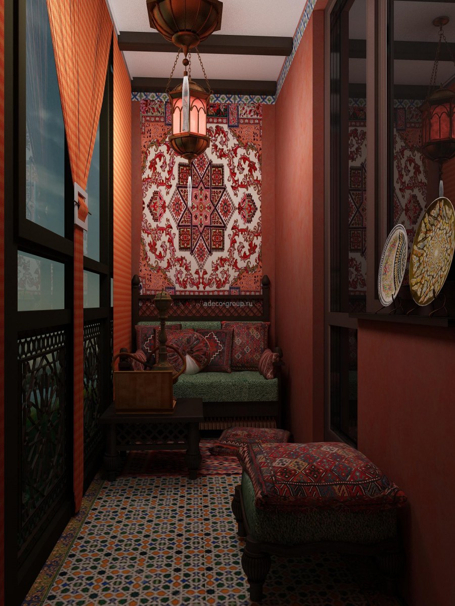 Балкон в марокканском стиле