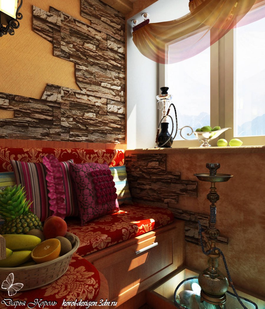 Балкон в африканском стиле