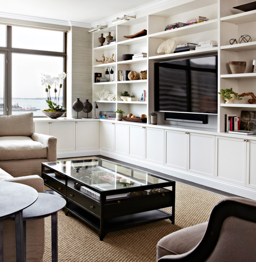 Современная функциональная гостиная