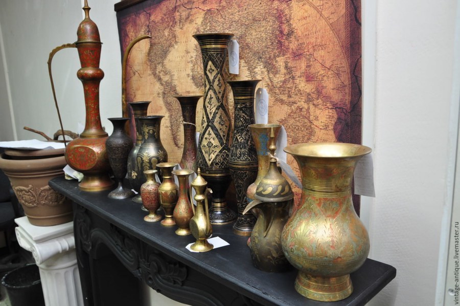 Латунные предметы интерьера