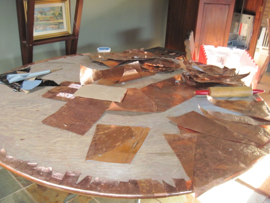 Медь в интерьере кухни