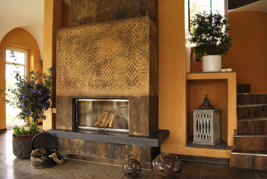 Камин на колесах